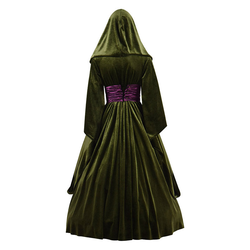 Star Wars Revenge of the Sith Padme Amidala Green Cloak Padme Velvet Dress Cosplay Costume - Image 5