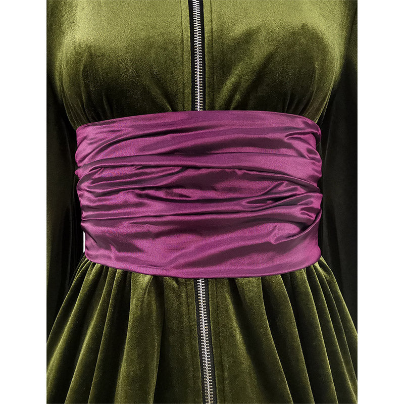 Star Wars Revenge of the Sith Padme Amidala Green Cloak Padme Velvet Dress Cosplay Costume - Image 6