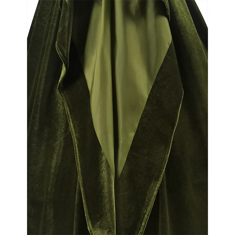 Star Wars Revenge of the Sith Padme Amidala Green Cloak Padme Velvet Dress Cosplay Costume - Image 7