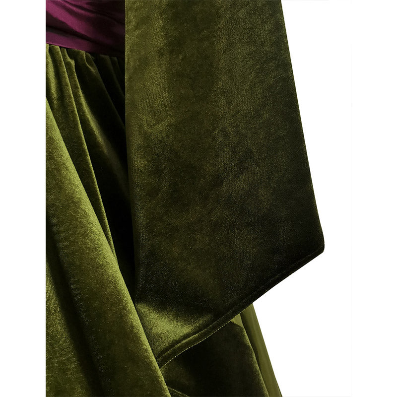 Star Wars Revenge of the Sith Padme Amidala Green Cloak Padme Velvet Dress Cosplay Costume - Image 8