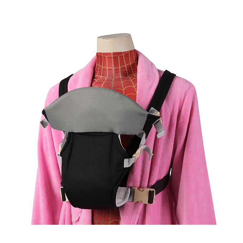 Spider-Man: Across The Spider-Verse Cosplay Costume Peter Parker Pink Robe Jumpsuit - Image 19