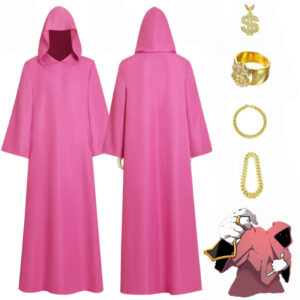Pink Wizard Cloak Shadow Wizard Money Gang Pink Robe Halloween Costume