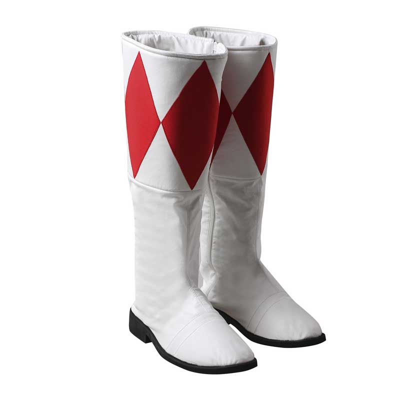 Power Rangers Costume Mighty Morphin Red Ranger Onesies Jumpsuit Zentai Bodysuit Boots Cosplay Adult - Image 11
