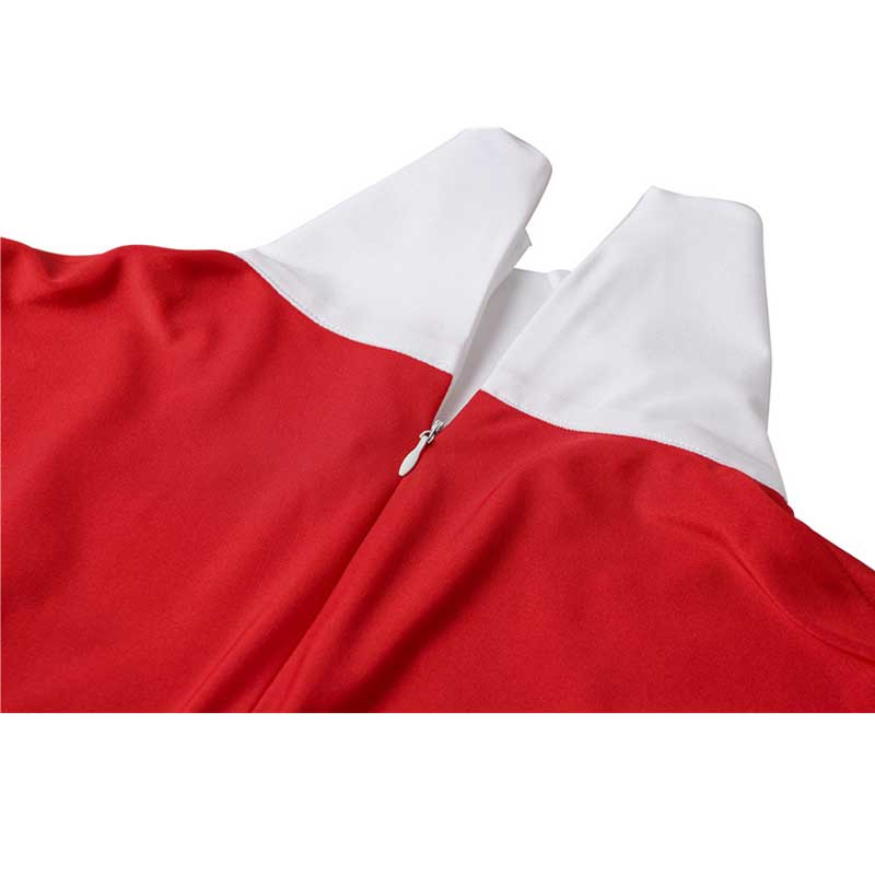 Power Rangers Costume Mighty Morphin Red Ranger Onesies Jumpsuit Zentai Bodysuit Boots Cosplay Adult - Image 9