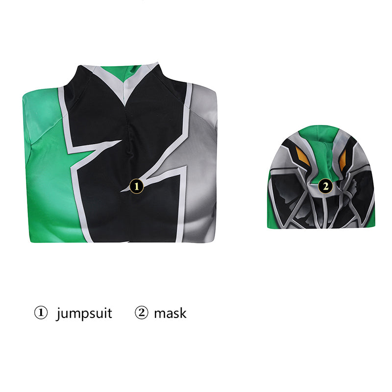 Power Rangers Green Costume Kishiryu Sentai Ryusoulger Ryusoul Green Cosplay Super Sentai Strongest Battle - Image 6