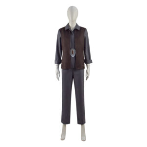 Star Wars Princess Leia Cosplay Costume Brown Vest Uniform Halloween Carnival Suit