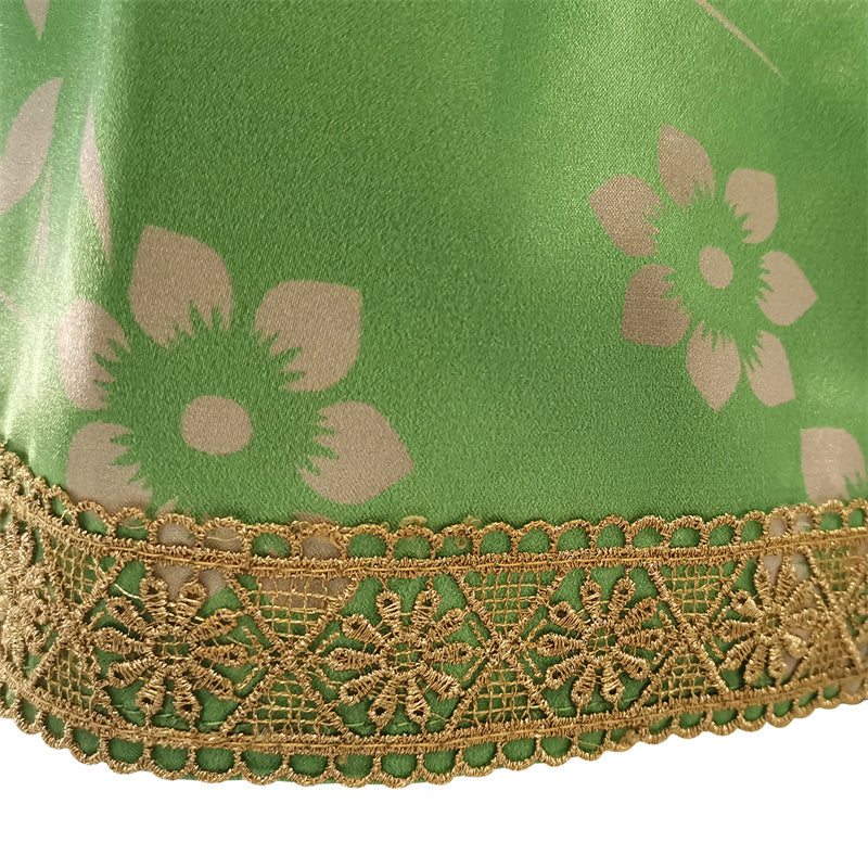Star Wars: The Princess and The villain Leia Cosplay Costume Green Long Dress - Image 9