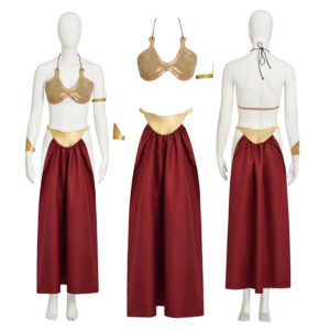 Star Wars Leia Organa Solo Cosplay Costume Princess Leia Slave Outfit Bikini Suit