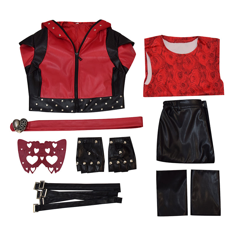 Princess Red Descendants Cosplay Costume Descendants: The Rise of Red Heart Jacket Suit - Image 14