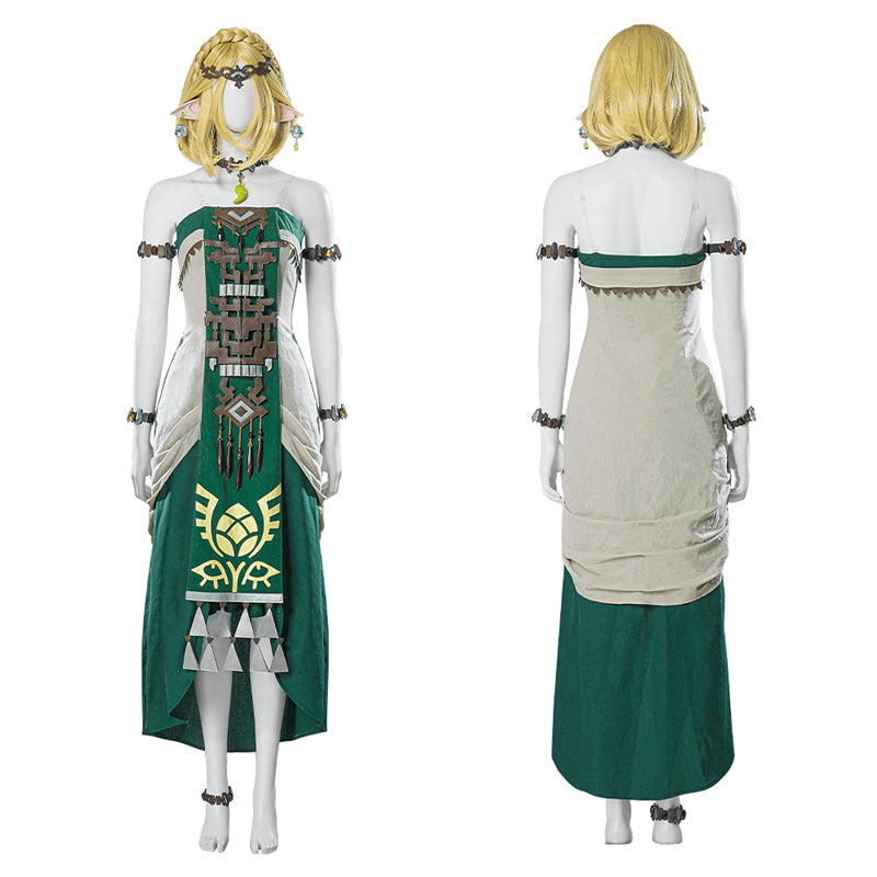 The Legend of Zelda: Tears of the Kingdom Cosplay Princess Zelda Zonai Dress Costume - Image 4