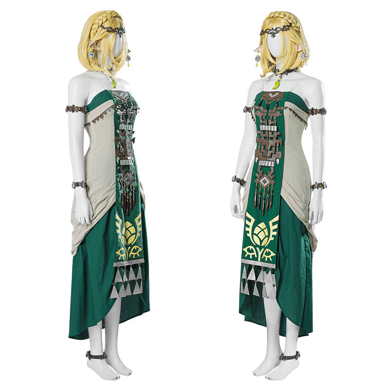 The Legend of Zelda: Tears of the Kingdom Cosplay Princess Zelda Zonai Dress Costume - Image 5