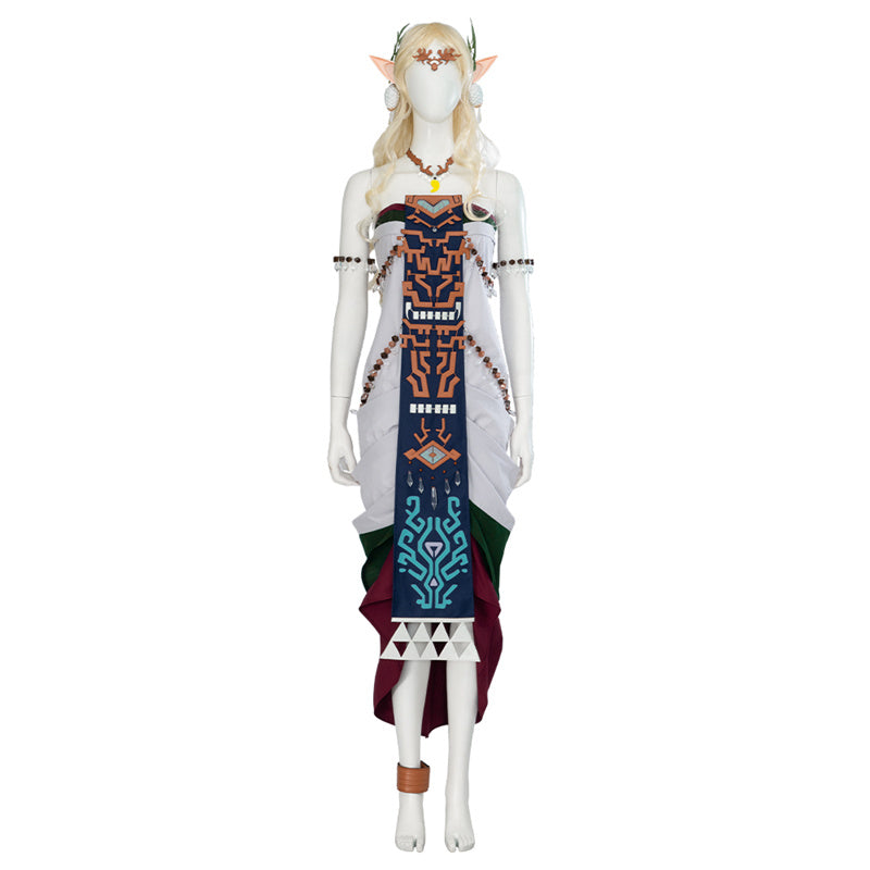 Princess Zelda TOTK Dress Tears of The Kingdom Cosplay Queen Sonia Zelda Costume Halloween Party Suit - Image 2