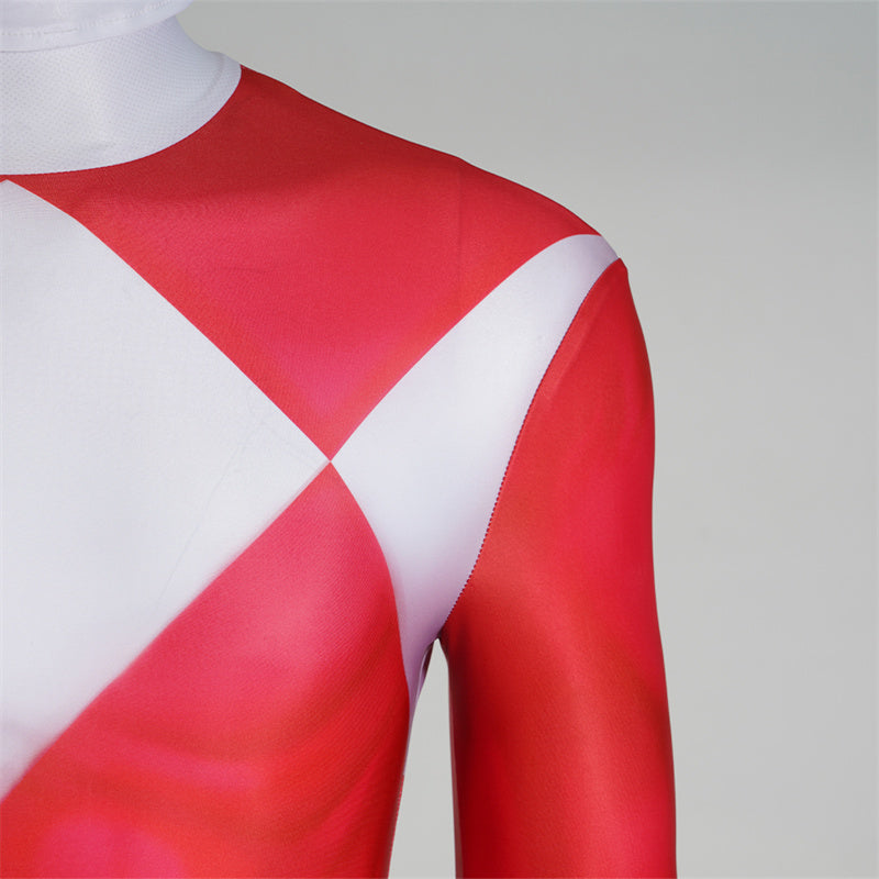 2023 Power Rangers Red Ranger Geki Cosplay Costume Jumpsuit With Mask - Image 8