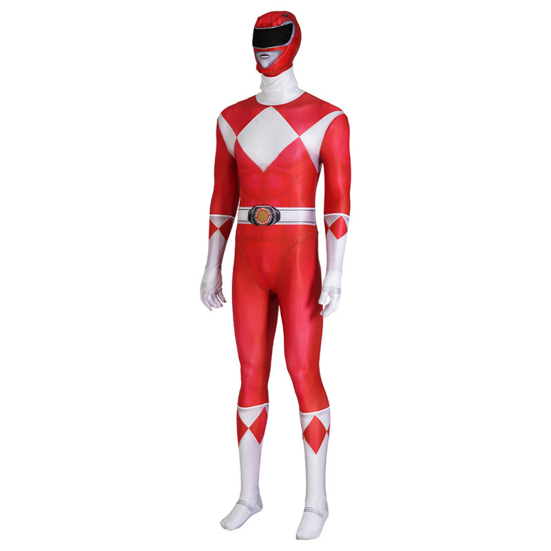 2023 Power Rangers Red Ranger Geki Cosplay Costume Jumpsuit With Mask - Image 3