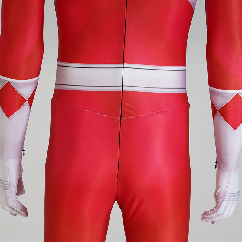 2023 Power Rangers Red Ranger Geki Cosplay Costume Jumpsuit With Mask - Image 14