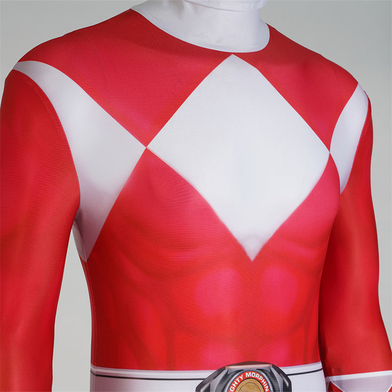 2023 Power Rangers Red Ranger Geki Cosplay Costume Jumpsuit With Mask - Image 7