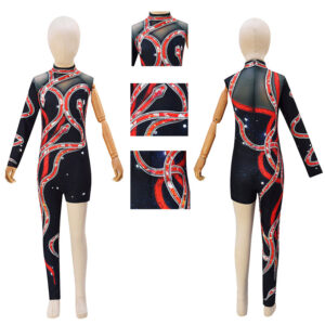 DIY Reputation Eras Tour Children Bodysuit Black Red Snake Cosplay Costume