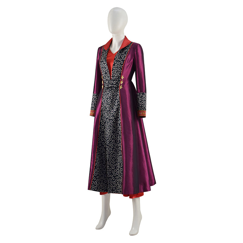 Princess Rhaenyra Targaryen Cosplay House of The Dragon Costume Purple Dress Halloween Suit - Image 4