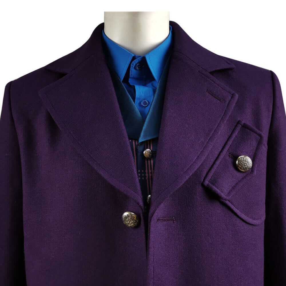 Doctor Who Series 12 The Master Coat Sacha Dhawan Purple Outfit Suit - Image 9