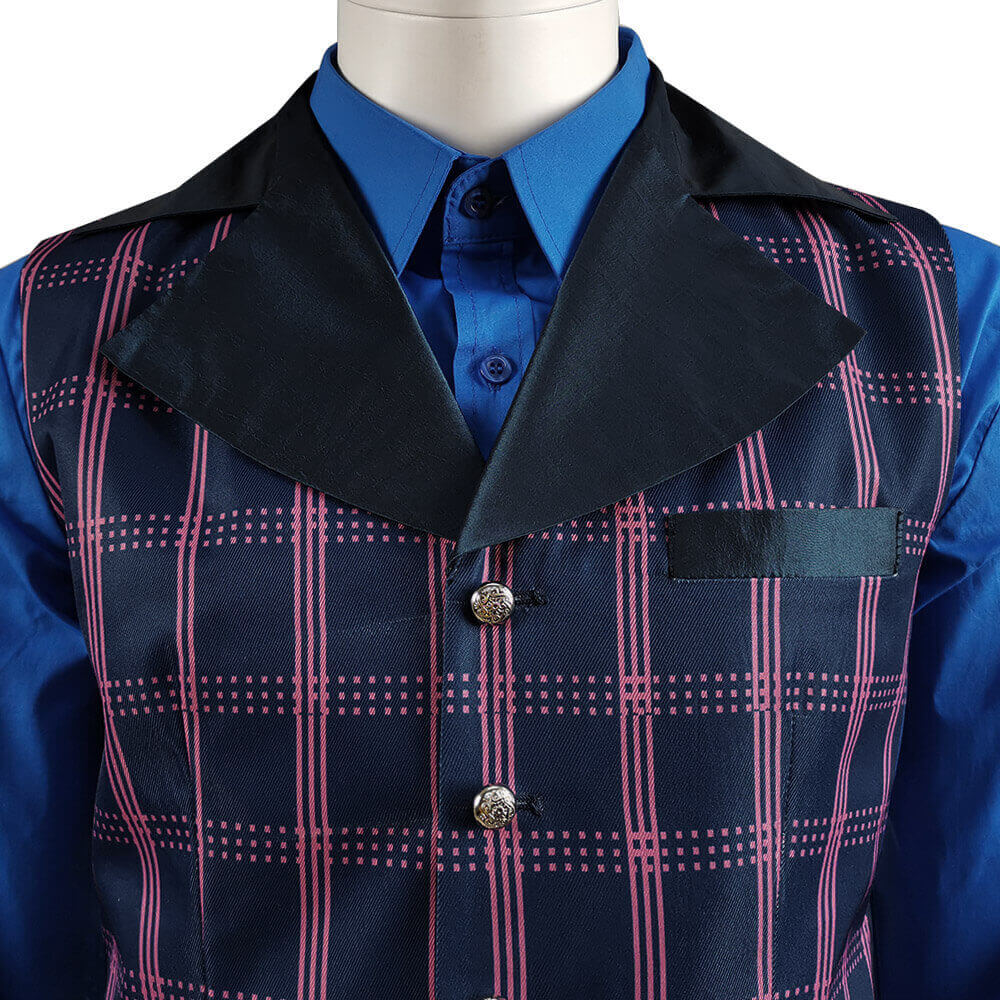 Doctor Who Series 12 The Master Coat Sacha Dhawan Purple Outfit Suit - Image 11
