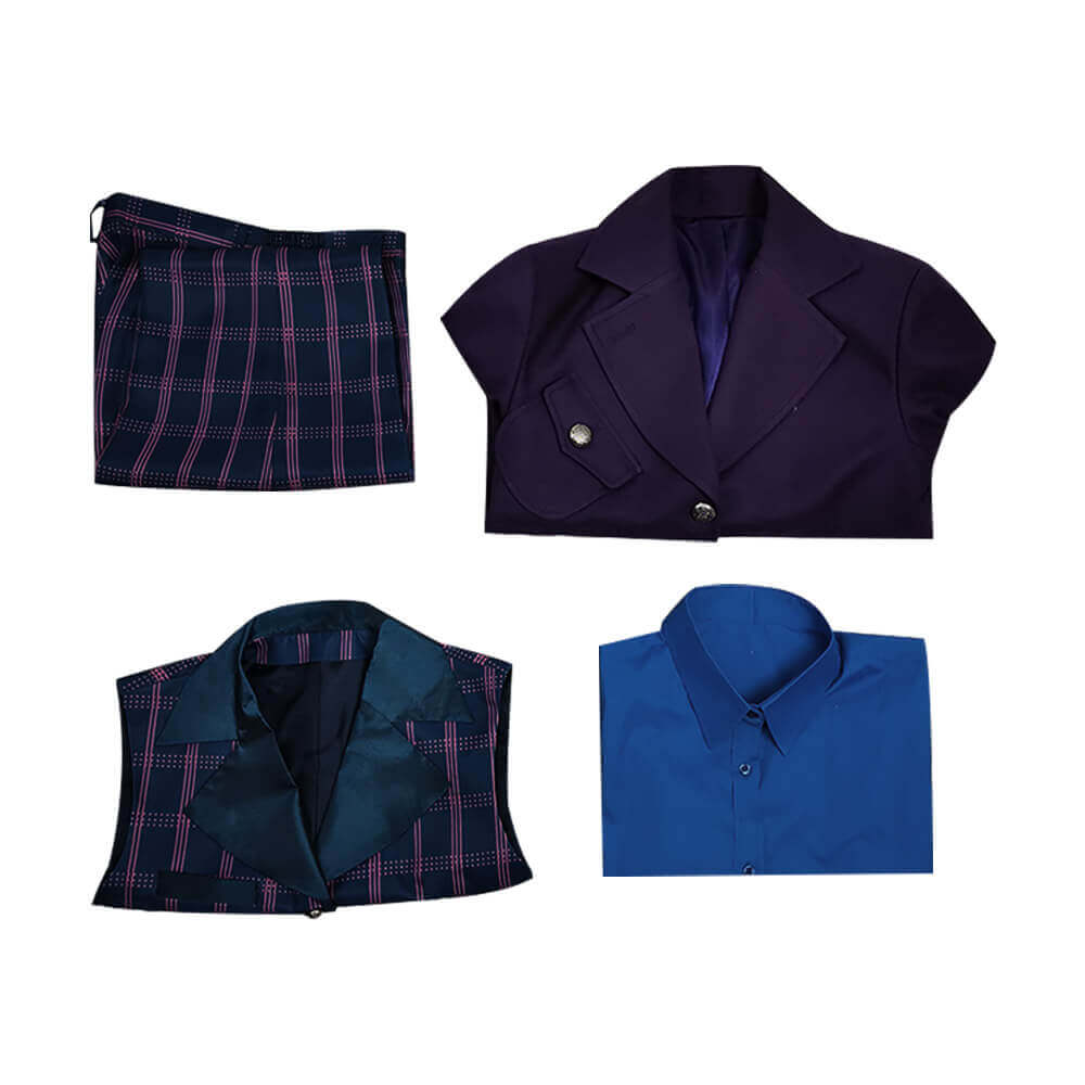 Doctor Who Series 12 The Master Coat Sacha Dhawan Purple Outfit Suit - Image 7