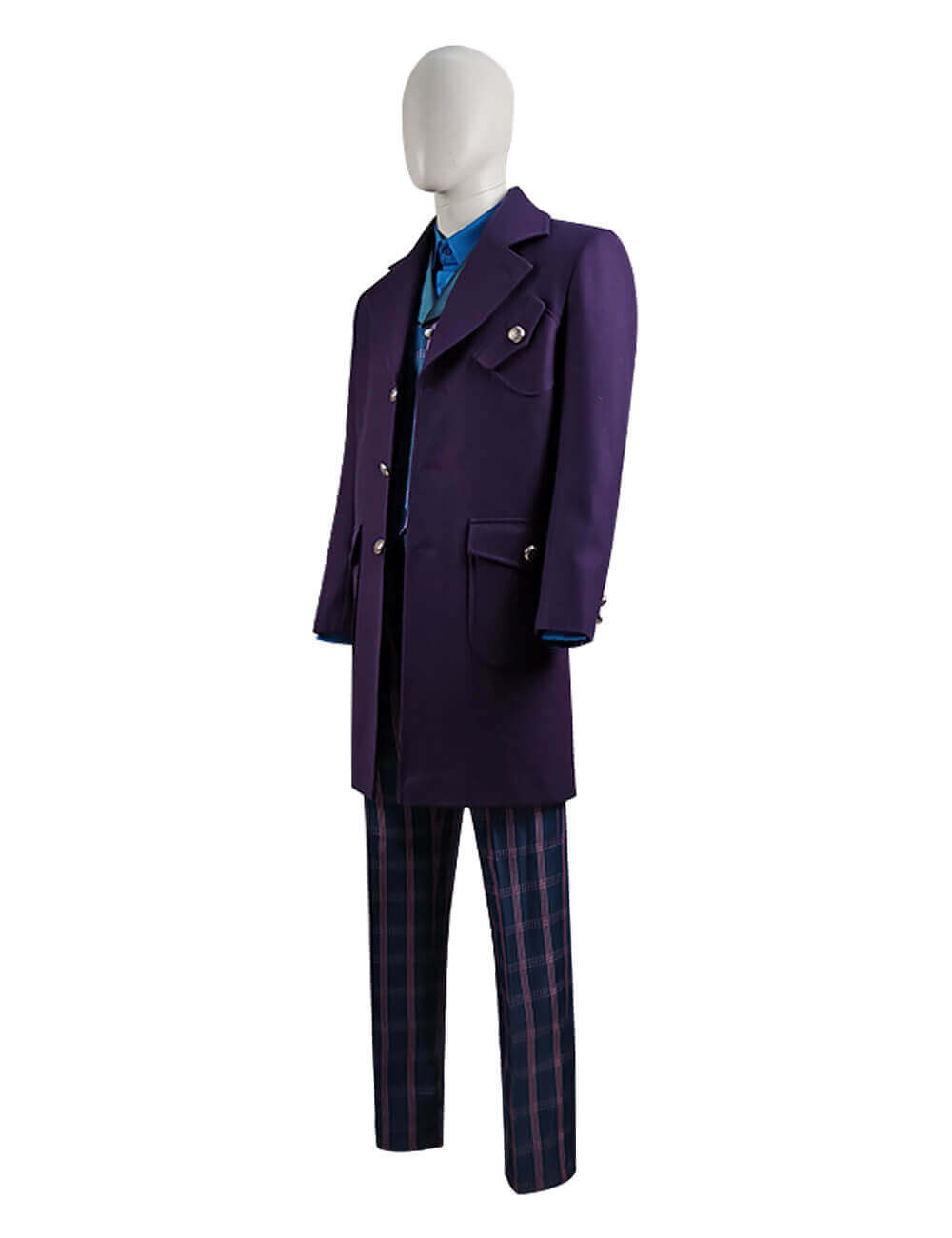 Doctor Who Series 12 The Master Coat Sacha Dhawan Purple Outfit Suit - Image 3