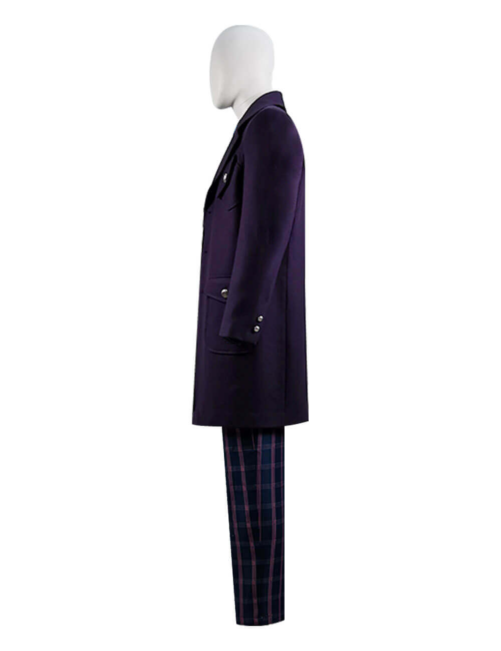 Doctor Who Series 12 The Master Coat Sacha Dhawan Purple Outfit Suit - Image 4