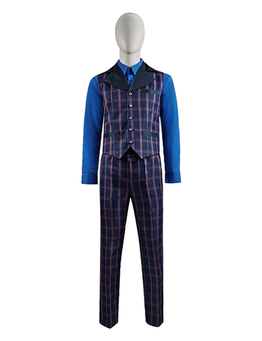 Doctor Who Series 12 The Master Coat Sacha Dhawan Purple Outfit Suit - Image 6