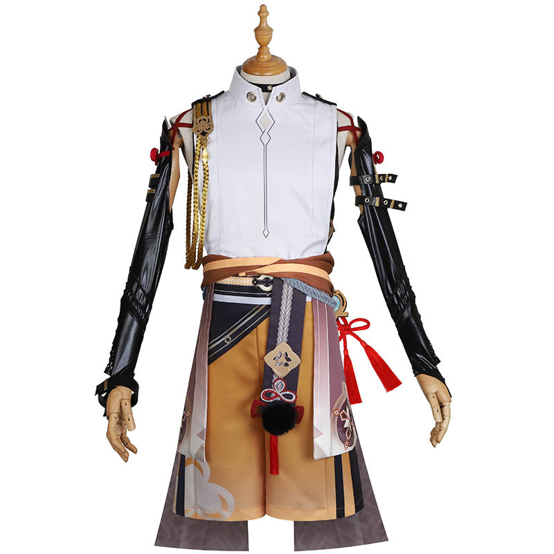 Genshin Impact Shikanoin Heizou Cosplay Costume Game Handsome Uniform Halloween Carnival Suit - Image 3