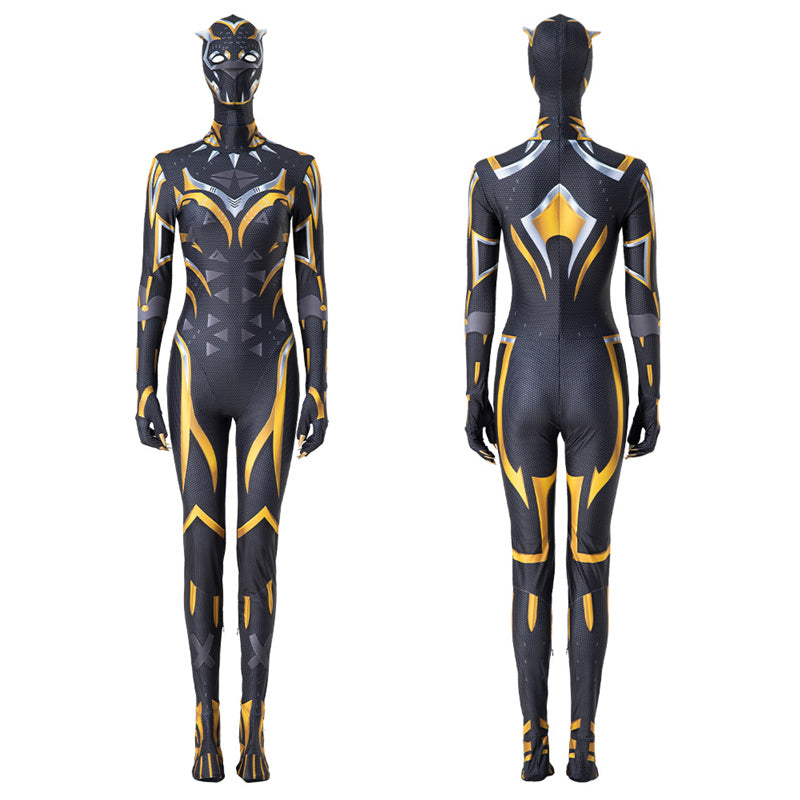 Black Panther: Wakanda Forever Cosplay Costume Shuri Bodysuit Jumpsuit Halloween Outfit Printed Version - Image 2