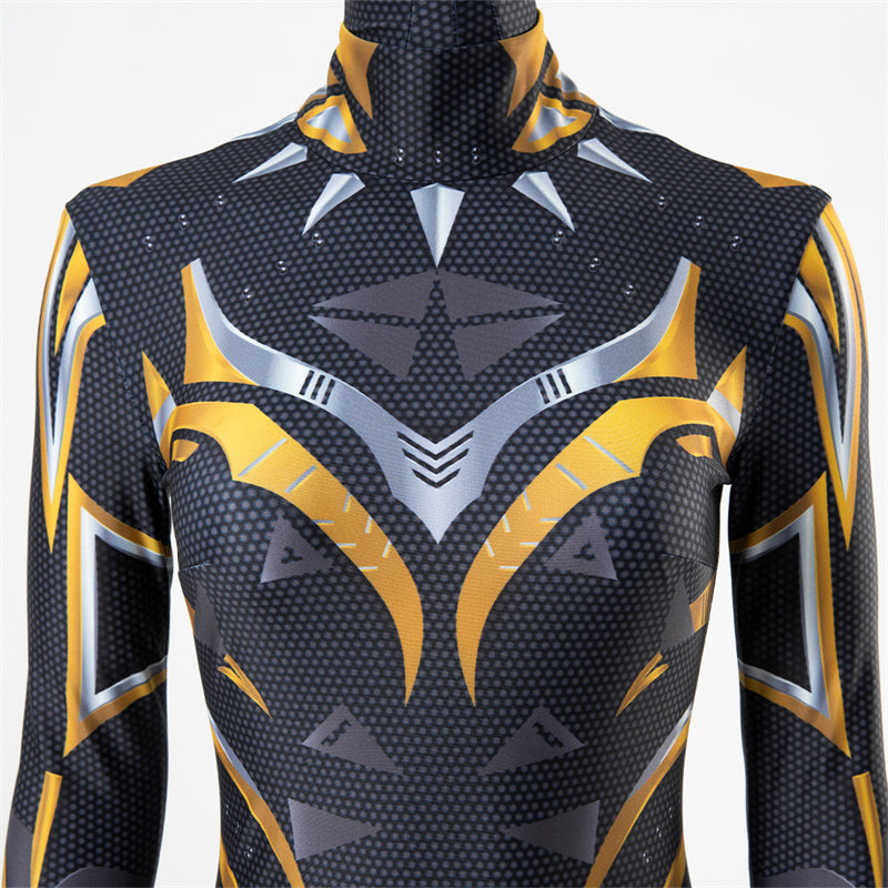 Black Panther: Wakanda Forever Cosplay Costume Shuri Bodysuit Jumpsuit Halloween Outfit Printed Version - Image 10