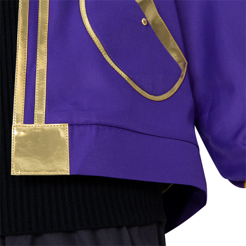 Virtual YouTuber Shxtou Shoto Cosplay Costumes Anime Purple Uniform Halloween 2022 - Image 14