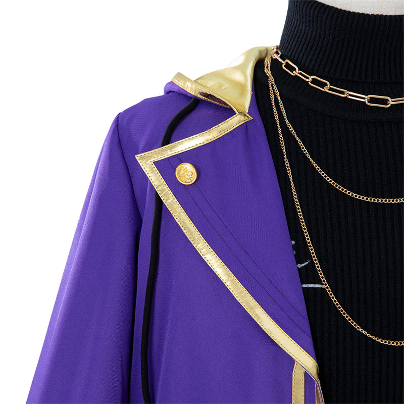 Virtual YouTuber Shxtou Shoto Cosplay Costumes Anime Purple Uniform Halloween 2022 - Image 7
