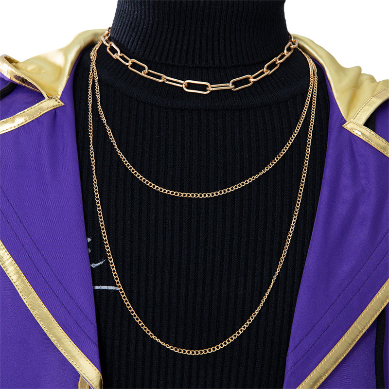 Virtual YouTuber Shxtou Shoto Cosplay Costumes Anime Purple Uniform Halloween 2022 - Image 8