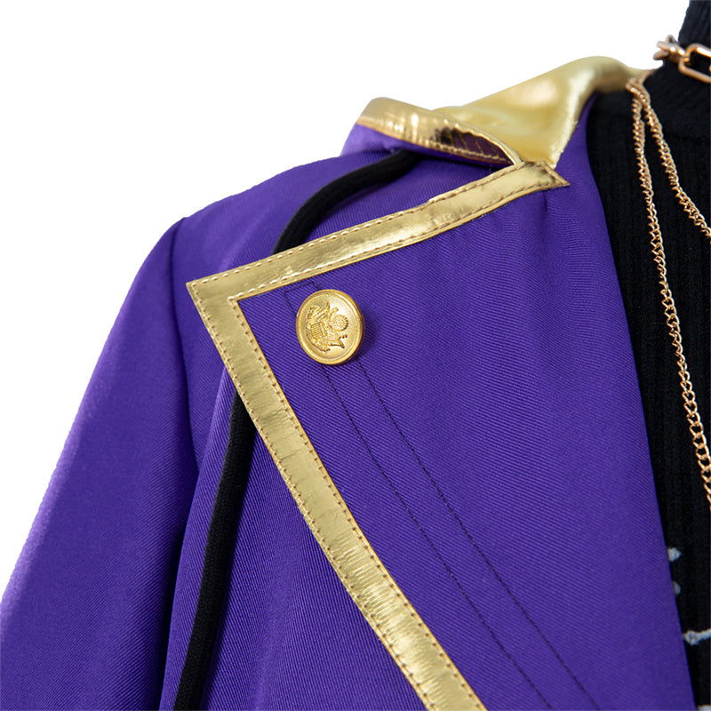Virtual YouTuber Shxtou Shoto Cosplay Costumes Anime Purple Uniform Halloween 2022 - Image 12