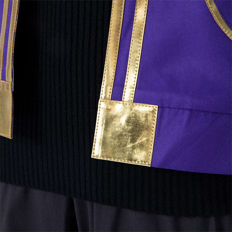 Virtual YouTuber Shxtou Shoto Cosplay Costumes Anime Purple Uniform Halloween 2022 - Image 13