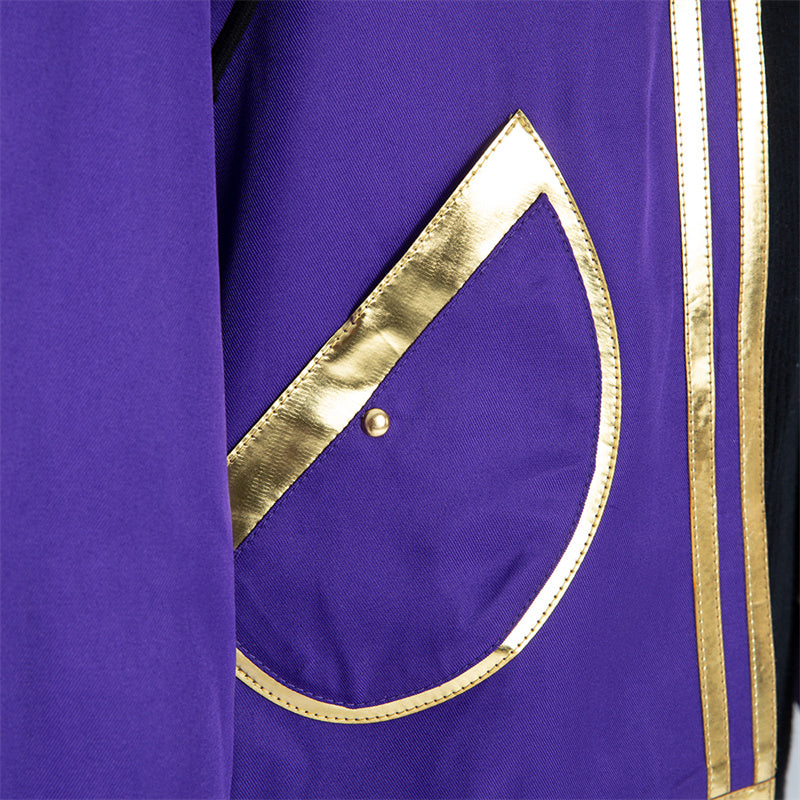 Virtual YouTuber Shxtou Shoto Cosplay Costumes Anime Purple Uniform Halloween 2022 - Image 15
