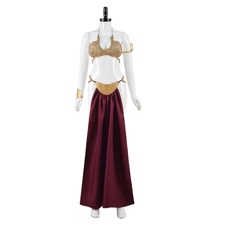 Slave Leia Costume Star Wars 3 Return of the Jedi Cosplay Sexy Girl Bikini Halloween Outfit - Image 10