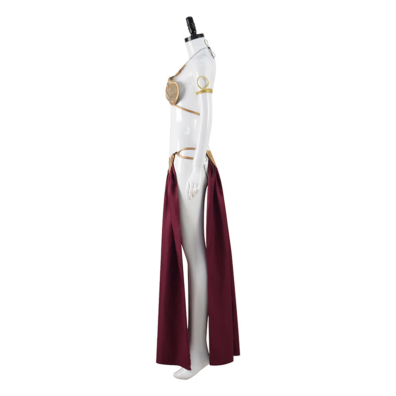 Slave Leia Costume Star Wars 3 Return of the Jedi Cosplay Sexy Girl Bikini Halloween Outfit - Image 3