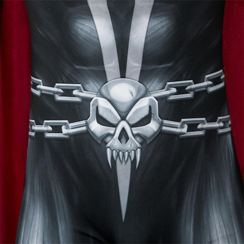 Spawn Cosplay Costumes Superhero Albert Simmons Jumpsuit with Cloak Halloween Outfit - Image 15