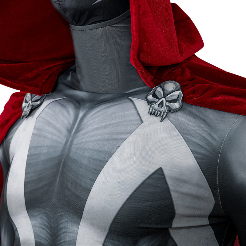 Spawn Cosplay Costumes Superhero Albert Simmons Jumpsuit with Cloak Halloween Outfit - Image 11