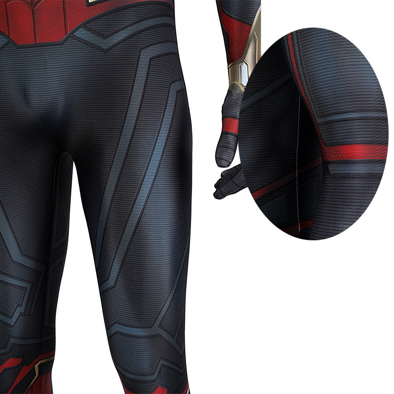 Spider-Man 3 Costume Spiderman No Way Home Peter Parker Cosplay Superhero Gold Jumpsuit - Image 12