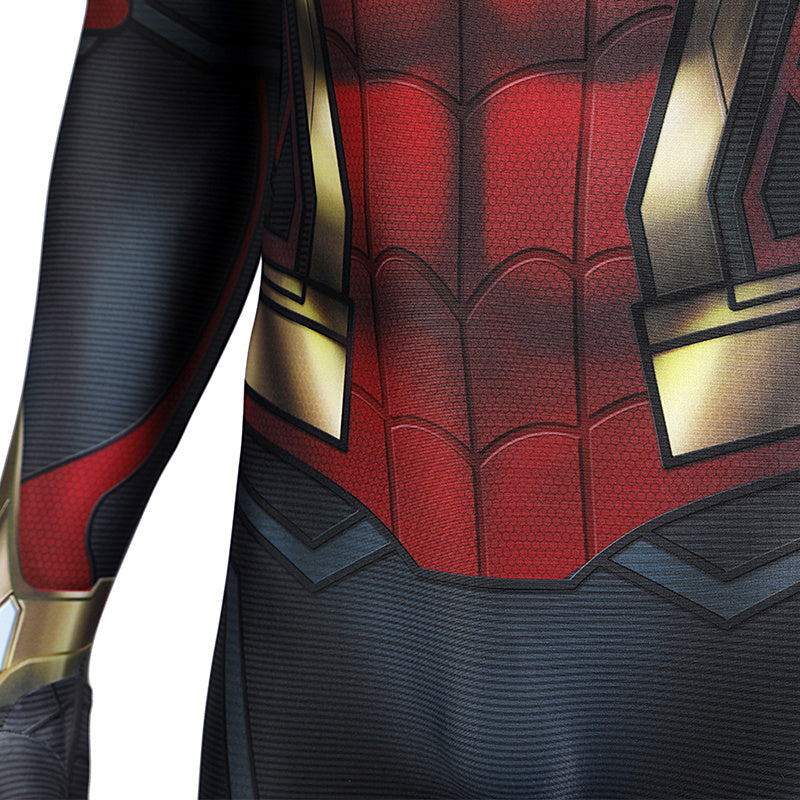 Spider-Man 3 Costume Spiderman No Way Home Peter Parker Cosplay Superhero Gold Jumpsuit - Image 17