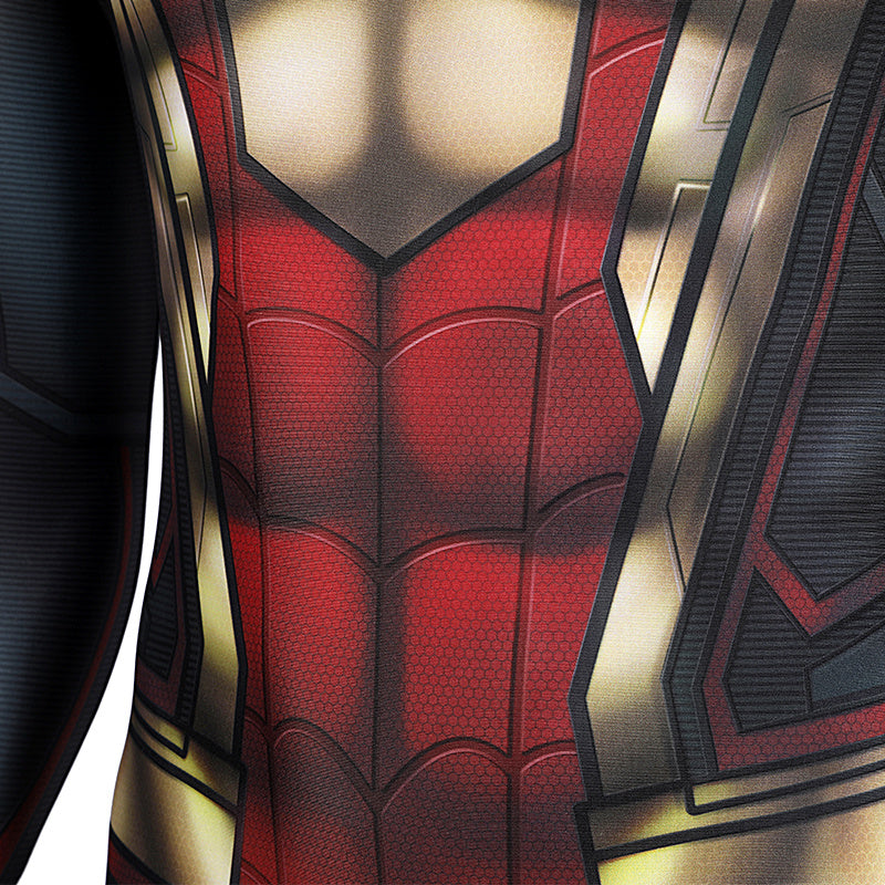Spider-Man 3 Costume Spiderman No Way Home Peter Parker Cosplay Superhero Gold Jumpsuit - Image 9