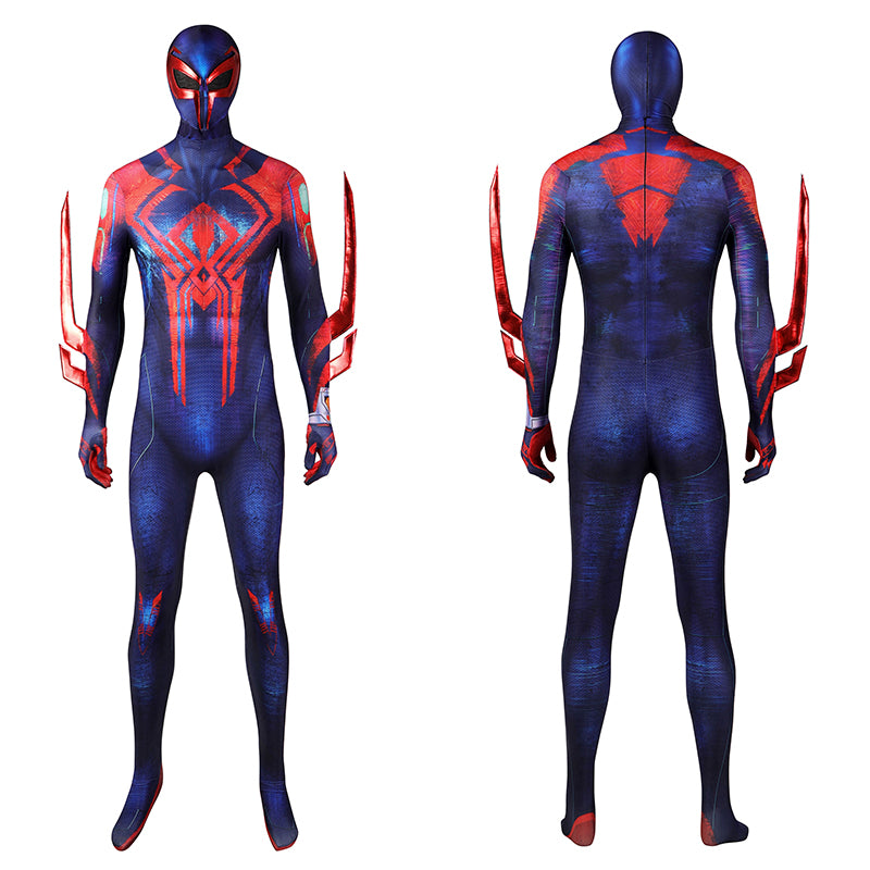 SPIDER MAN Across the Spider-Verse Spider-man 2099 Cosplay Costume Jumpsuit - Image 2