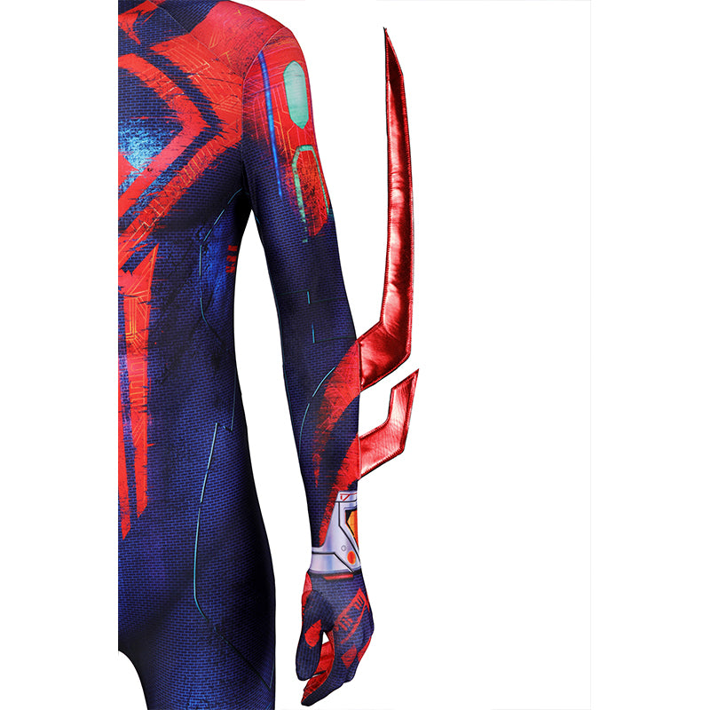 SPIDER MAN Across the Spider-Verse Spider-man 2099 Cosplay Costume Jumpsuit - Image 11