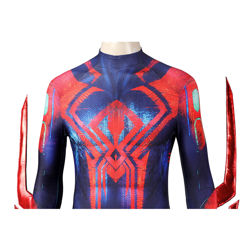 SPIDER MAN Across the Spider-Verse Spider-man 2099 Cosplay Costume Jumpsuit - Image 12