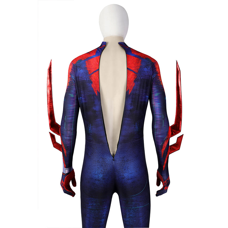 SPIDER MAN Across the Spider-Verse Spider-man 2099 Cosplay Costume Jumpsuit - Image 5