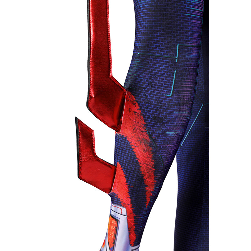 SPIDER MAN Across the Spider-Verse Spider-man 2099 Cosplay Costume Jumpsuit - Image 9