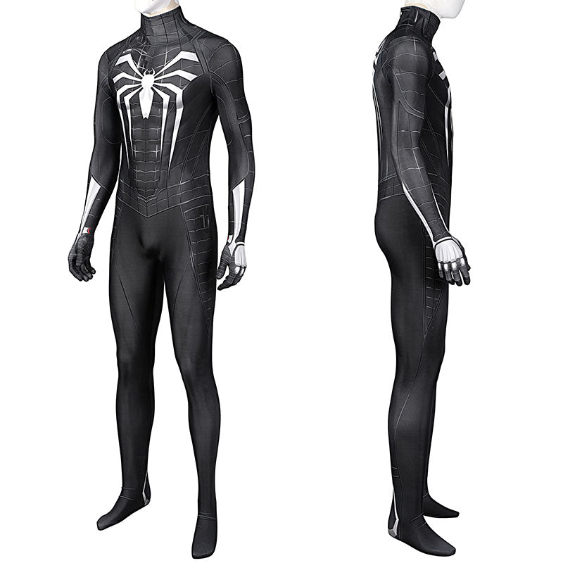 Spider-Man Venom Suit Spiderman Miles Morales PS5 Cosplay Costume Symbiote Black Suit - Image 3